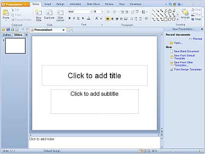 Presentation 메인화면