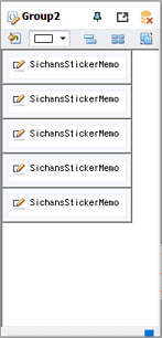 SichansStickerMemo 그룹최소화정렬