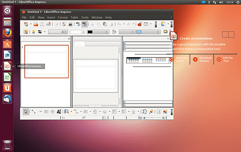 Ubuntu 오피스 화면