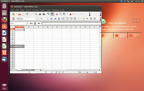 Ubuntu 오피스 화면