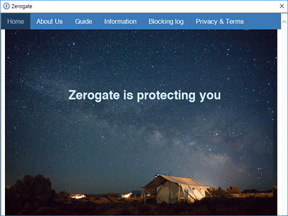 Zerogate 관리화면1
